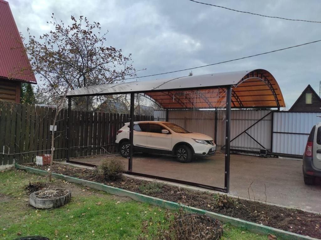 Прозрачные шторы ПВХ для навеса под автомобиль в Истре